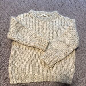 Vintage Cream crew Neck Sweater. Made in Italy sweater fits size S women.